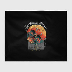 Плед флисовый Metallica - Металлика, цвет: 3D-велсофт