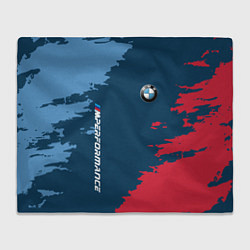 Плед флисовый BMW m performance grunge, цвет: 3D-велсофт