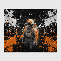 Плед флисовый Астронавт в красках, цвет: 3D-велсофт