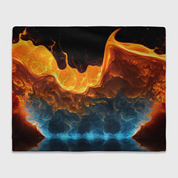 Плед флисовый Лава и вода, цвет: 3D-велсофт