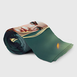 Плед флисовый Девушка ведьмака, цвет: 3D-велсофт — фото 2