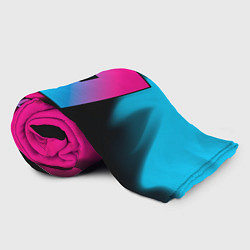 Плед флисовый Roblox - neon gradient, цвет: 3D-велсофт — фото 2