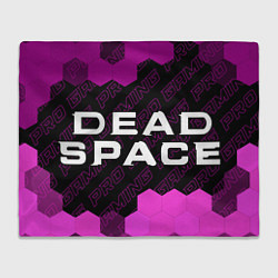 Плед флисовый Dead Space pro gaming: надпись и символ, цвет: 3D-велсофт