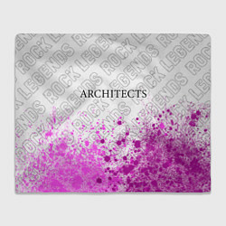 Плед флисовый Architects rock legends: символ сверху, цвет: 3D-велсофт
