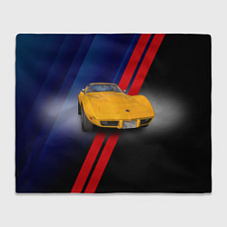 Плед Классический спорткар Chevrolet Corvette Stingray