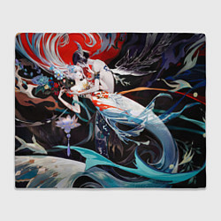 Плед флисовый Шань гуй ю яо, цвет: 3D-велсофт