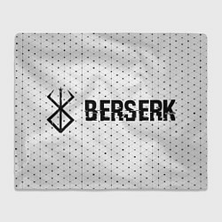 Плед флисовый Berserk glitch на светлом фоне: надпись и символ, цвет: 3D-велсофт