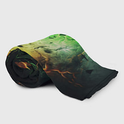 Плед флисовый Зеленый взрыв, цвет: 3D-велсофт — фото 2