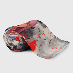 Плед флисовый Демон Пауэр - Человек бензопила, цвет: 3D-велсофт — фото 2