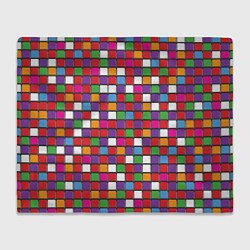Плед флисовый Color cubes, цвет: 3D-велсофт