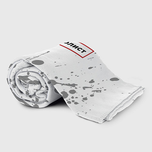 Плед Бейсболист в рамке красного цвета / 3D-Велсофт – фото 2