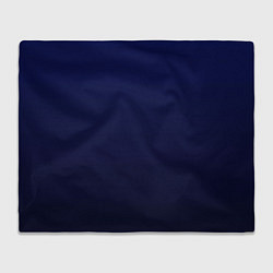 Плед флисовый Градиент глубокий синий, цвет: 3D-велсофт