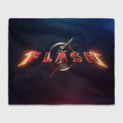 Плед флисовый The Flash 2023 logo, цвет: 3D-велсофт