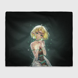 Плед флисовый Принцесса Зельда - Легенды о Зельде, цвет: 3D-велсофт
