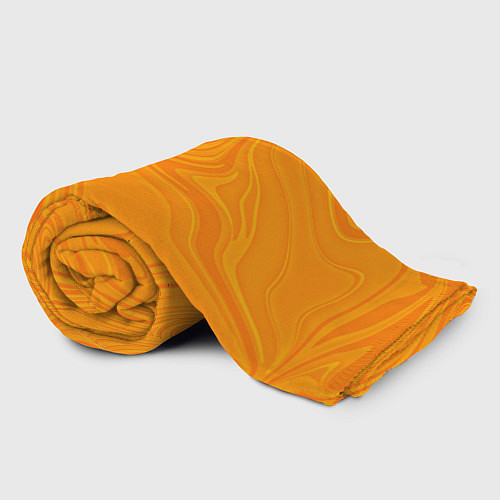 Плед Абстракция оранжевый / 3D-Велсофт – фото 2