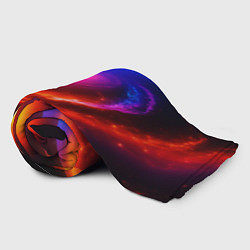 Плед флисовый Неоновая галактика, цвет: 3D-велсофт — фото 2