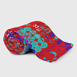 Плед флисовый Смайлы для настроения, цвет: 3D-велсофт — фото 2