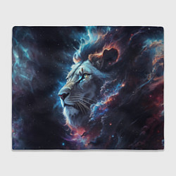 Плед флисовый Galactic lion, цвет: 3D-велсофт