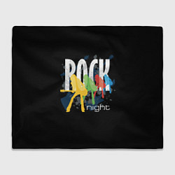 Плед флисовый Rock Night, цвет: 3D-велсофт