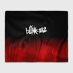 Плед флисовый Blink 182 red plasma, цвет: 3D-велсофт