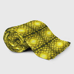 Плед флисовый Ярко-желтые точки, цвет: 3D-велсофт — фото 2