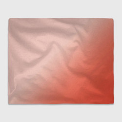 Плед флисовый Градиент персиковый, цвет: 3D-велсофт