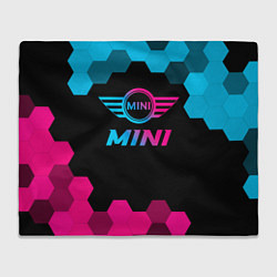 Плед флисовый Mini - neon gradient, цвет: 3D-велсофт