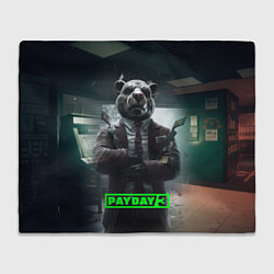 Плед флисовый Payday 3 dog, цвет: 3D-велсофт