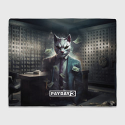 Плед флисовый Pay day 3 cat, цвет: 3D-велсофт