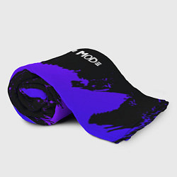 Плед флисовый Depeche Mode purple grunge, цвет: 3D-велсофт — фото 2