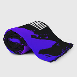 Плед флисовый Lindemann purple grunge, цвет: 3D-велсофт — фото 2