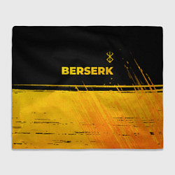Плед флисовый Berserk - gold gradient: символ сверху, цвет: 3D-велсофт