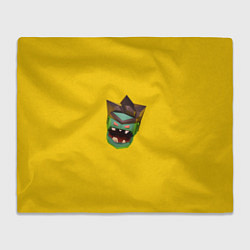 Плед Two Guys & Zombies 3D - Паттерн голова зомби