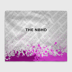 Плед флисовый The Neighbourhood rock legends: символ сверху, цвет: 3D-велсофт
