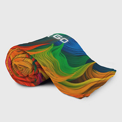 Плед флисовый Cs Go Logo Color, цвет: 3D-велсофт — фото 2