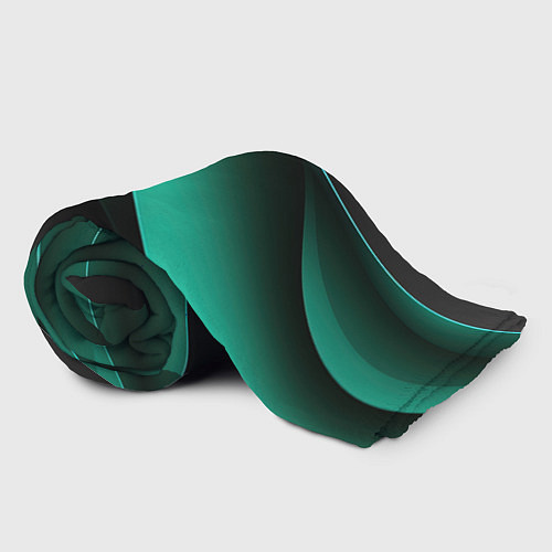 Плед Абстрактная зеленая текстура / 3D-Велсофт – фото 2