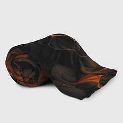 Плед флисовый Оранжевые плиты паттерн, цвет: 3D-велсофт — фото 2