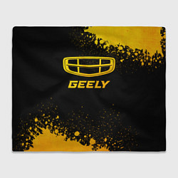 Плед флисовый Geely - gold gradient, цвет: 3D-велсофт