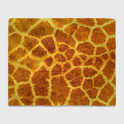 Плед флисовый Шкура жирафа - текстура, цвет: 3D-велсофт