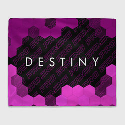 Плед флисовый Destiny pro gaming: надпись и символ, цвет: 3D-велсофт