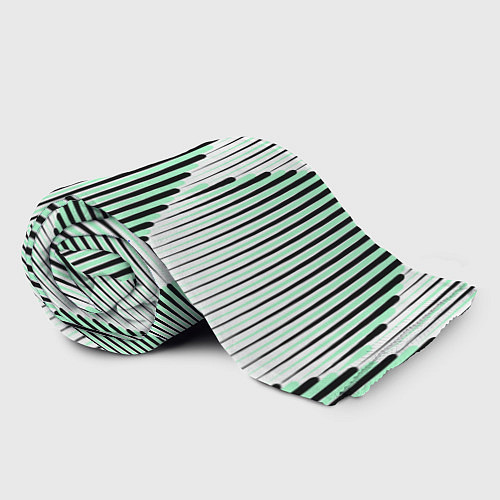 Плед Зеленый геометрический круглый узор / 3D-Велсофт – фото 2