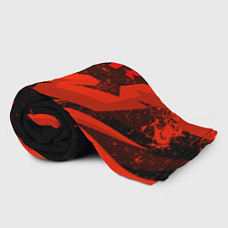 Плед флисовый Кавасаки - красные брызги, цвет: 3D-велсофт — фото 2