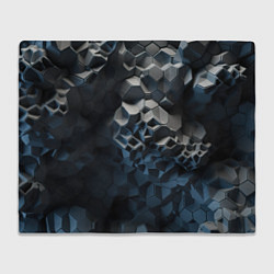 Плед флисовый Каменная текстура, цвет: 3D-велсофт