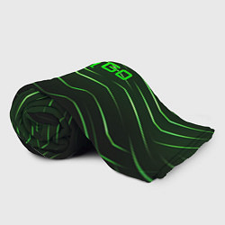 Плед флисовый CS GO dark green, цвет: 3D-велсофт — фото 2