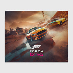 Плед флисовый Forza Horizon race, цвет: 3D-велсофт