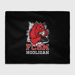 Плед флисовый FCSM hooligan, цвет: 3D-велсофт