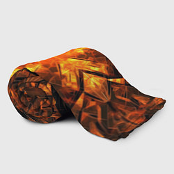 Плед флисовый Огненная геометрия, цвет: 3D-велсофт — фото 2