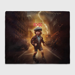 Плед флисовый ACDC boy, цвет: 3D-велсофт