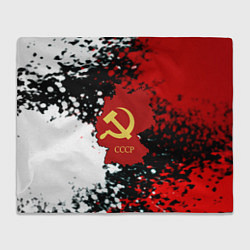 Плед флисовый Назад в СССР, цвет: 3D-велсофт