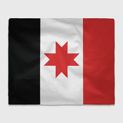 Плед флисовый Флаг Удмуртии, цвет: 3D-велсофт